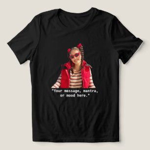 Personalized Photo Custom Quote Tri-Blend Shirt