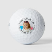 Personalized Photo Custom Text Golf Balls (Front)