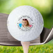 Personalized Photo Custom Text Golf Balls