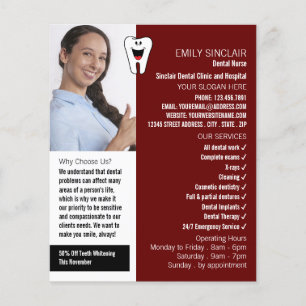 Personalized Photo, Dentistry, Dentist Advertising Flyer