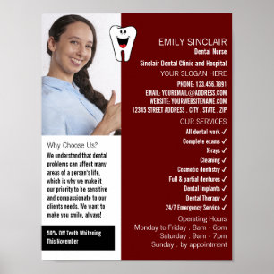 Personalized Photo, Dentistry, Dentist Advertising Poster