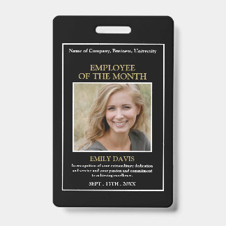 Personalized Photo - Employee Award ID Badge