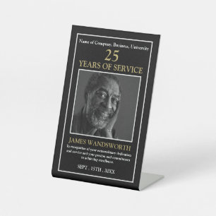 Personalized Photo - Employee Award Pedestal Sign