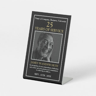 Personalized Photo - Employee Award Pedestal Sign