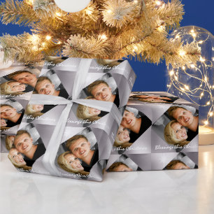 Personalized photo family Christmas holiday Wrapping Paper