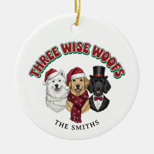 Personalized Photo Funny Dog Christmas Ornament