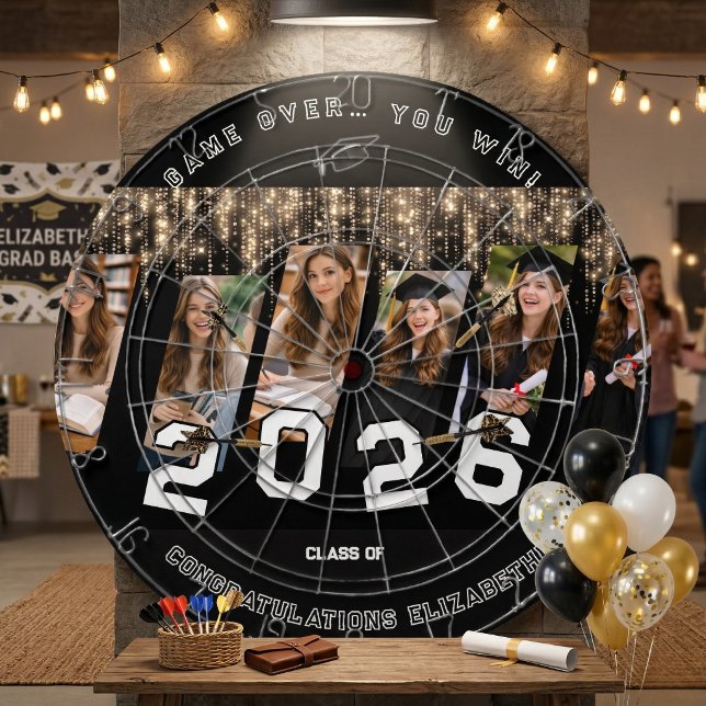 Personalized Photo Funny Gift Graduation  Dartboard (Creator Uploaded)