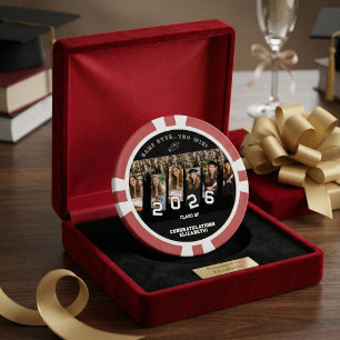 Personalized Photo Funny Gift Graduation Poker Chips