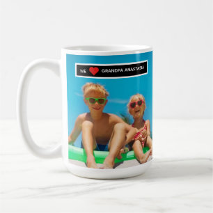 Personalized photo gift for Grandpa  from children Coffee Mug