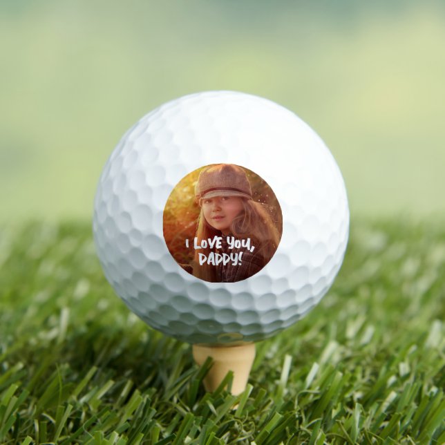 PERSONALIZED PHOTO GOLF BALL FOR DAD (Insitu Tee)