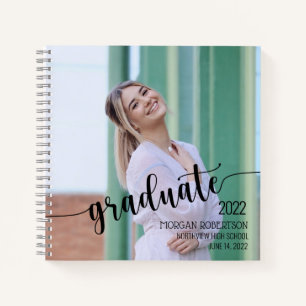 Personalized Photo Graduation Keepsake Guest Notebook
