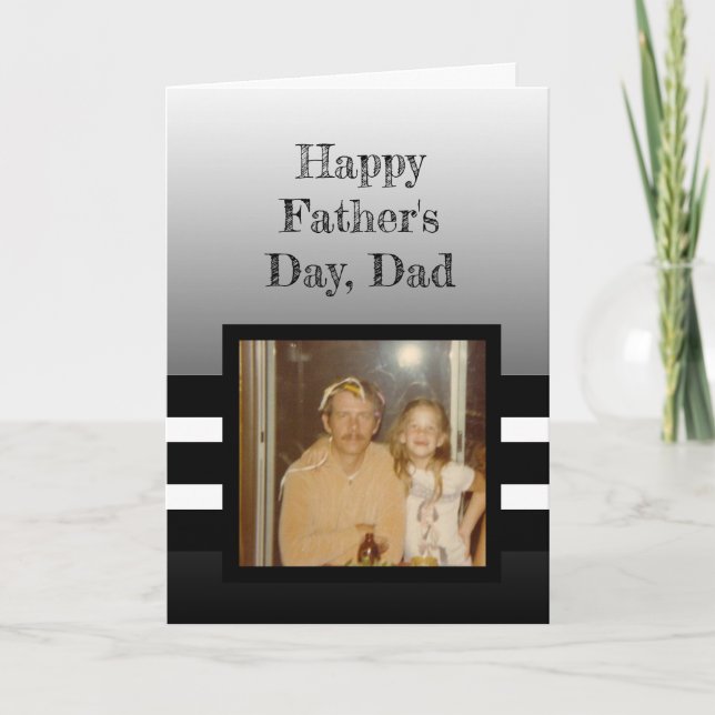Personalized  Photo Happy Fathers Day Card (Front)