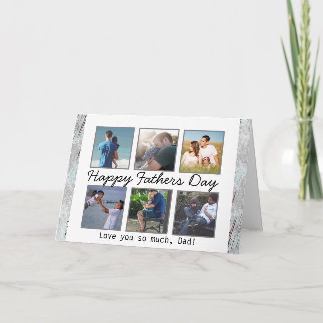 Personalized Photo Happy Father's Day Card (Front)