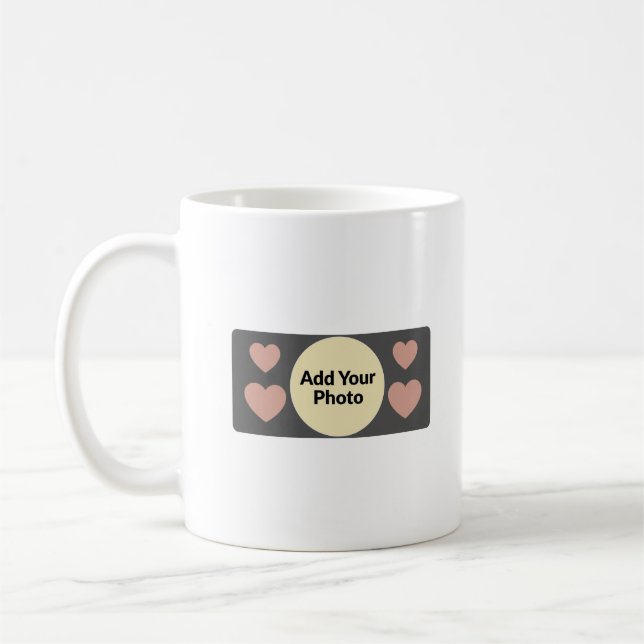 Personalized Photo Heart Mug  Custom Love Gift (Left)