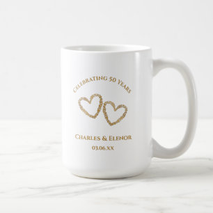 Personalized Photo Keepsake 50th Anniversary Gift Coffee Mug