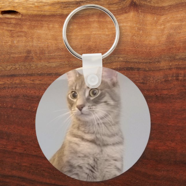 Personalized Photo  Key Ring (Back)