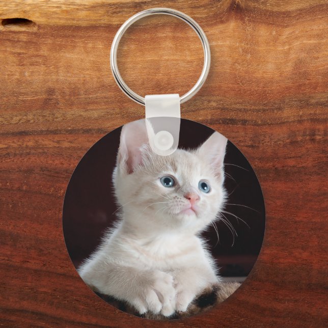 Personalized Photo  Key Ring (Back)