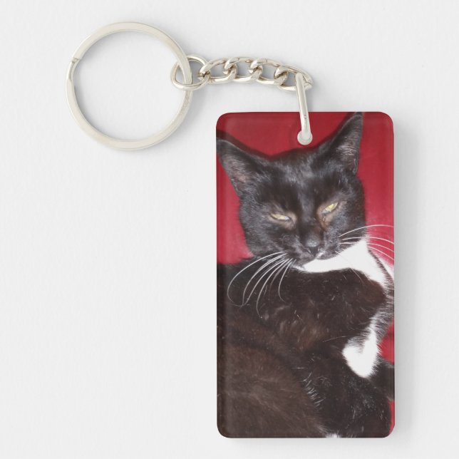 Personalized photo keyrings with lost finder  (Front)