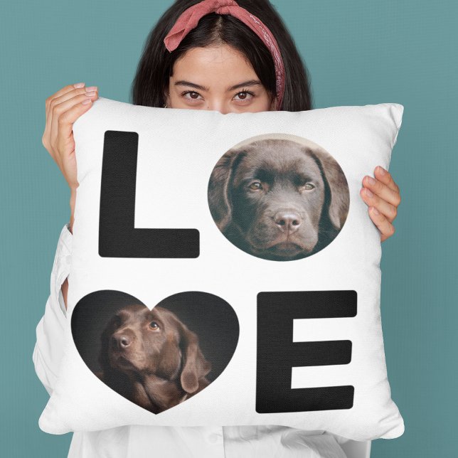 Personalized Photo | Love | Pet Throw Pillow (Creator Uploaded)