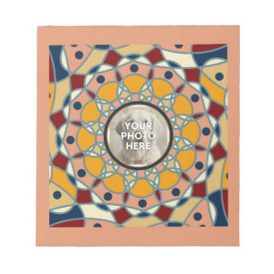 Personalized Photo Mandala Design Baby Shirt Notepad