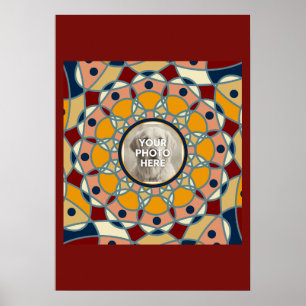 Personalized Photo Mandala Design Baby Shirt Poster