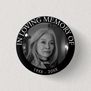 Personalized Photo Memorial 3 Cm Round Badge