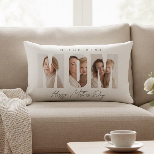 Personalized Photo MOM Mother’s Day Lumbar Cushion (Creator Uploaded)