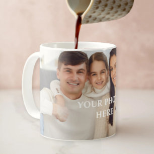 Personalized photo mug for dad, personalized photo