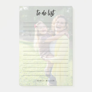 Personalized Photo & Name To Do List Post-It Notes