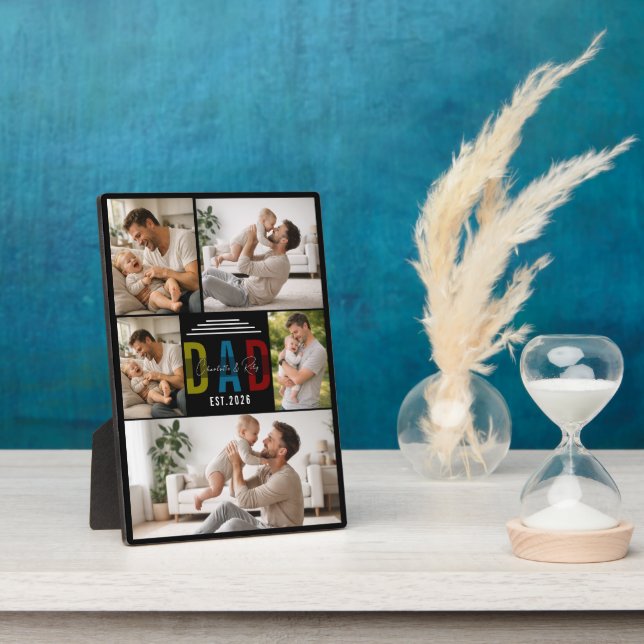 Personalized Photo Plaque | Our First Father’s Day (Side)