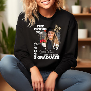 Personalized Photo, Proud Mom of a 2025 Graduate Sweatshirt