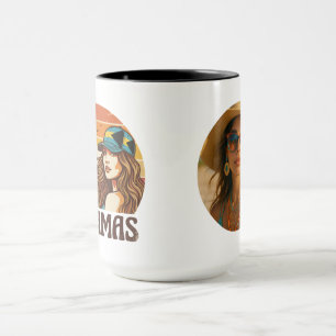 Personalized Photo Retro Bahamas Tropical Beach Mug