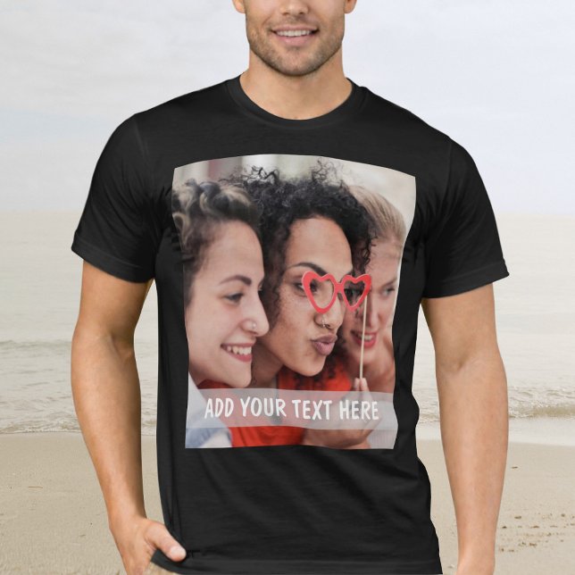 Personalized Photo & Text Or Name  T-Shirt (Creator Uploaded)
