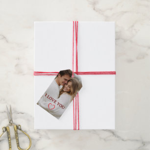 Personalized Photo Valentine's Day Gift Tag