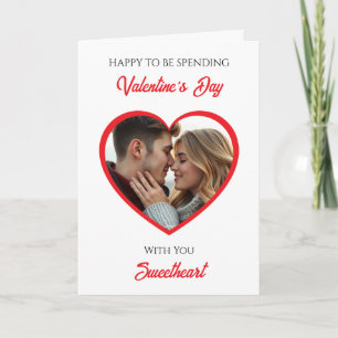 Personalized Photo Valentine's Day   My Favorite  Card