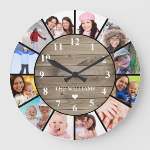 Personalized Photo Wall Clock Gifts for Him or Her