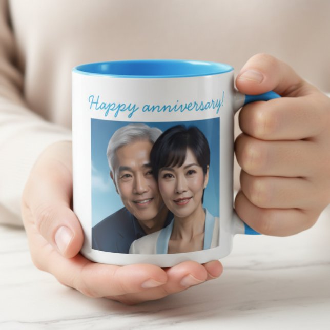 Personalized Photo Wedding Anniversary Mug (Creator Uploaded)