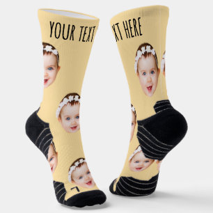 Personalized Photo With Text for Men & Women Socks