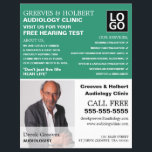 Personalized Photograph, Audiologist, Audiology Flyer<br><div class="desc">Personalized Photograph,  Audiologist,  Audiology Clinic Advertising Flyers By The Business Card Store.</div>