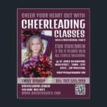 Personalized Photograph, Cheerleading Classes Flyer<br><div class="desc">Personalized Photograph,  Cheerleading Classes Advertising Flyers By The Business Card Store.</div>