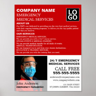 Personalized Photograph, EMT, Paramedic Poster