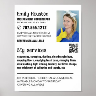 Personalized Photograph, Housekeeper, Maid Poster
