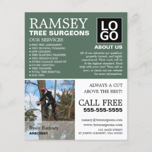Personalized Photograph - Tree Surgeon - Arborist Flyer