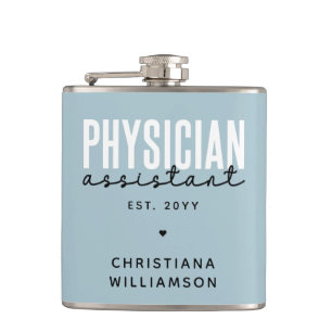 Personalized Physician Assistant PA Graduation Hip Flask