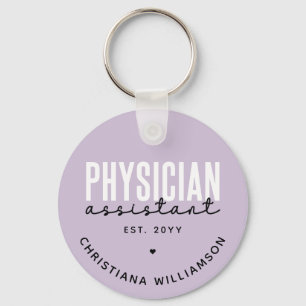 Personalized Physician Assistant PA Graduation Key Ring