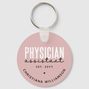 Personalized Physician Assistant PA Graduation Key Ring