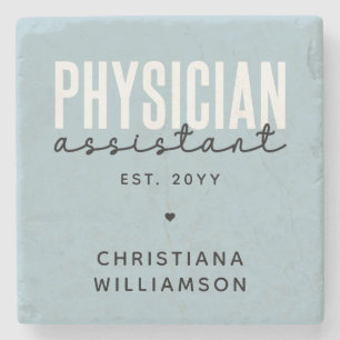 Personalized Physician Assistant PA Graduation Stone Coaster