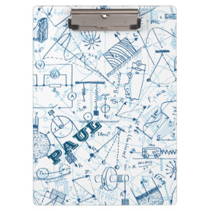 Personalized Physics Gifts for Physicists Clipboar Clipboard