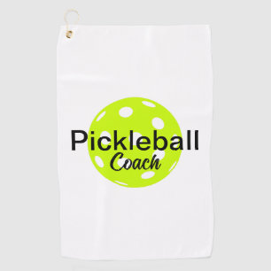 Personalized Pickleball Coach Golf Towel