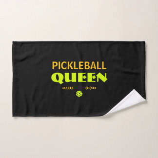Personalized Pickleball Queen Hand Towel